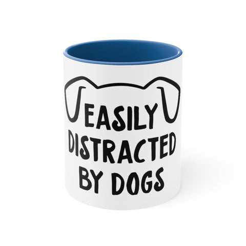 Accent Coffee Mug, 11oz - Easily Distracted