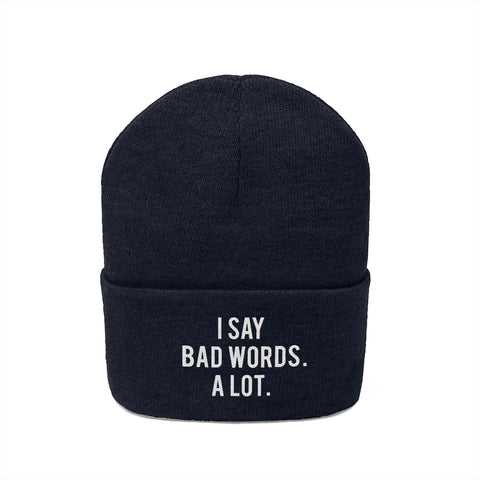Knit Beanie - Bad Words