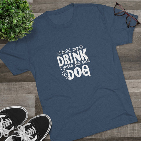 Unisex Tri-Blend Crew Tee - Hold My Drink