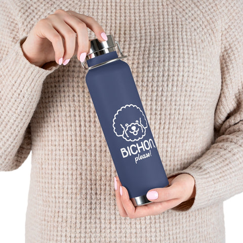 22oz Vacuum Insulated Bottle - Bichon Please