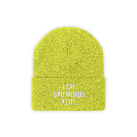 Knit Beanie - Bad Words