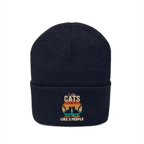 Knit Beanie - Cats