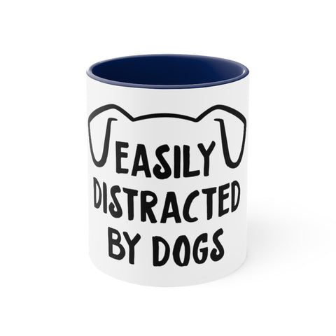 Accent Coffee Mug, 11oz - Easily Distracted