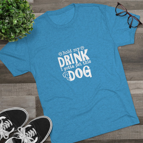 Unisex Tri-Blend Crew Tee - Hold My Drink