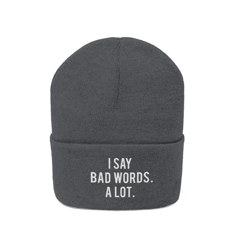 Knit Beanie - Bad Words