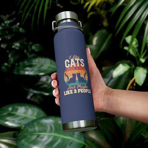 22oz Vacuum Insulated Bottle - Cats