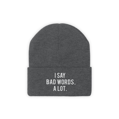 Knit Beanie - Bad Words