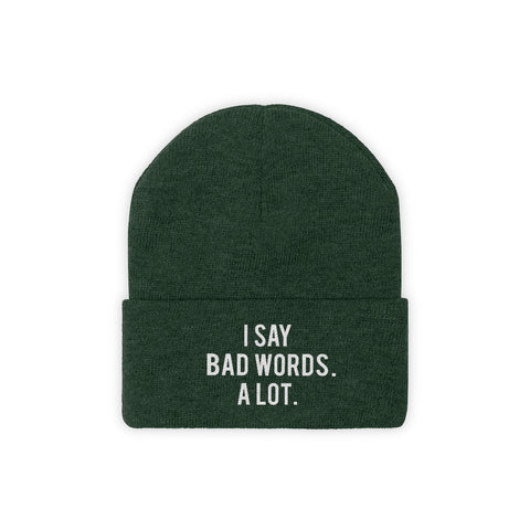 Knit Beanie - Bad Words