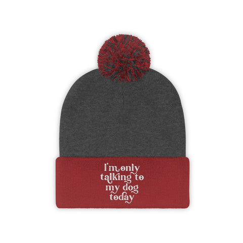 Pom Pom Beanie - Only Talking to the Dog