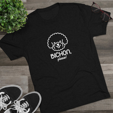 Unisex Tri-Blend Crew Tee - Bichon Please