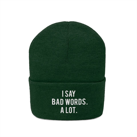 Knit Beanie - Bad Words