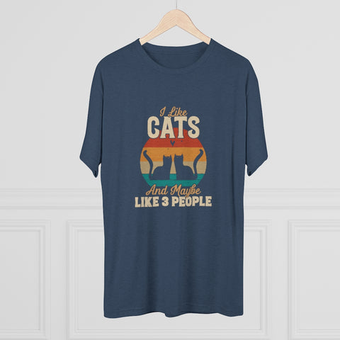Unisex Tri-Blend Crew Tee - Cats