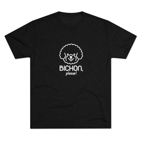 Unisex Tri-Blend Crew Tee - Bichon Please