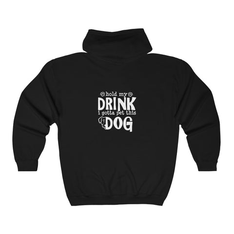 Unisex Heavy Blend™ Full Zip Hooded Sweatshirt - Hold My Drink