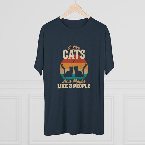 Unisex Tri-Blend Crew Tee - Cats
