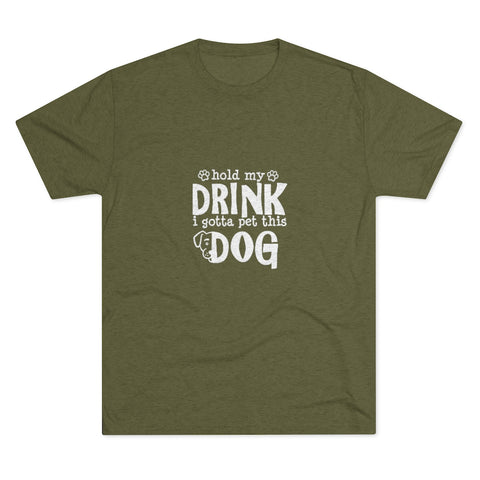 Unisex Tri-Blend Crew Tee - Hold My Drink
