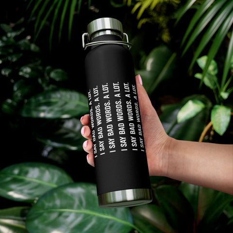 22oz Vacuum Insulated Bottle - Bad Words
