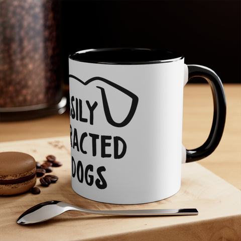 Accent Coffee Mug, 11oz - Easily Distracted
