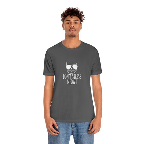 Unisex Jersey Short Sleeve Tee - Stress Meowt