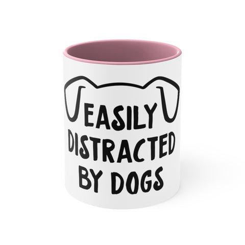 Accent Coffee Mug, 11oz - Easily Distracted
