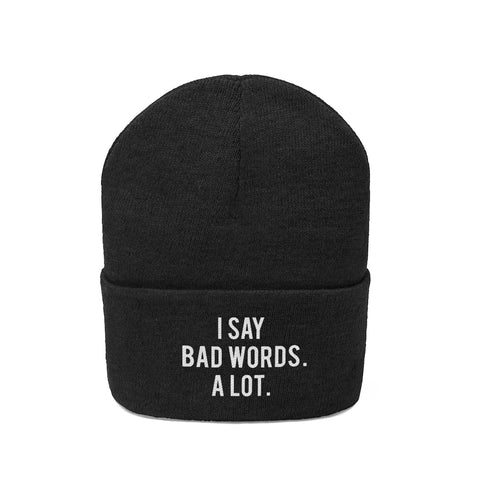 Knit Beanie - Bad Words