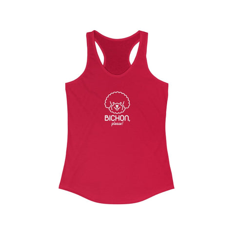 Women's Ideal Racerback Tank - Bichon Please