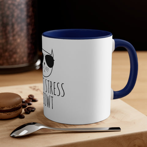 Accent Coffee Mug, 11oz - Stress Meowt