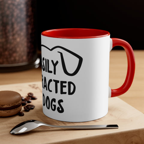Accent Coffee Mug, 11oz - Easily Distracted