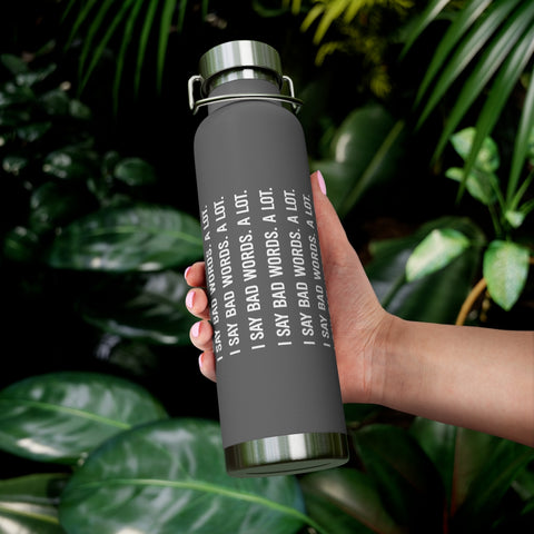 22oz Vacuum Insulated Bottle - Bad Words