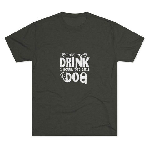Unisex Tri-Blend Crew Tee - Hold My Drink