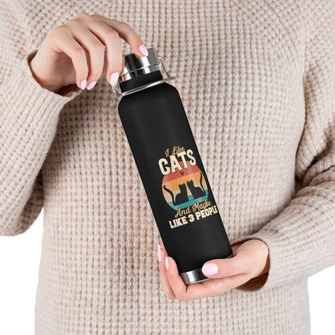 22oz Vacuum Insulated Bottle - Cats