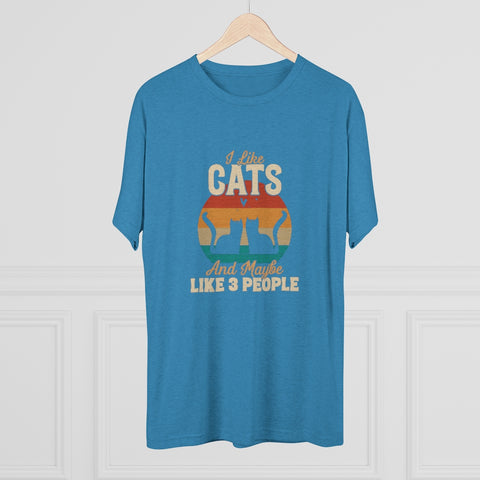 Unisex Tri-Blend Crew Tee - Cats