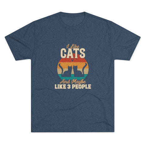 Unisex Tri-Blend Crew Tee - Cats