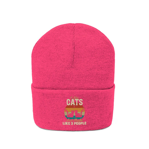 Knit Beanie - Cats
