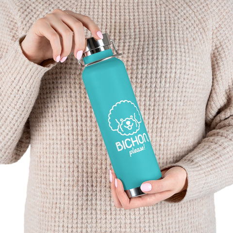 22oz Vacuum Insulated Bottle - Bichon Please