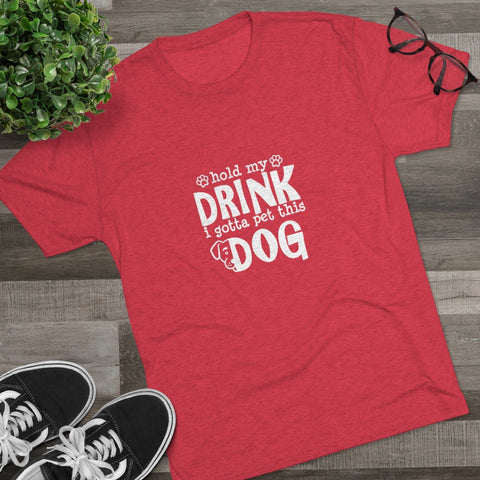 Unisex Tri-Blend Crew Tee - Hold My Drink