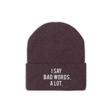 Knit Beanie - Bad Words