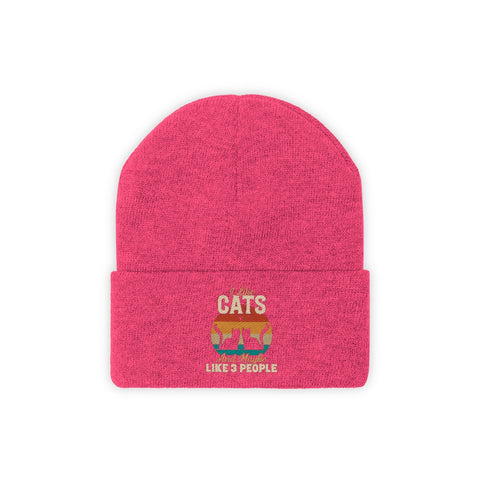 Knit Beanie - Cats