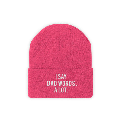 Knit Beanie - Bad Words