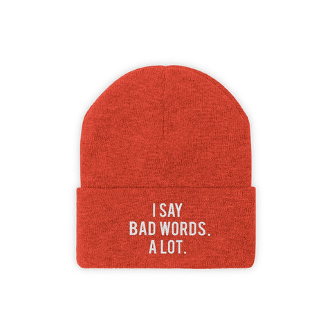 Knit Beanie - Bad Words