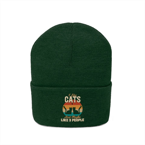 Knit Beanie - Cats
