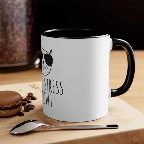 Accent Coffee Mug, 11oz - Stress Meowt