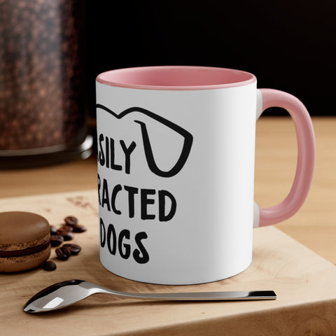 Accent Coffee Mug, 11oz - Easily Distracted