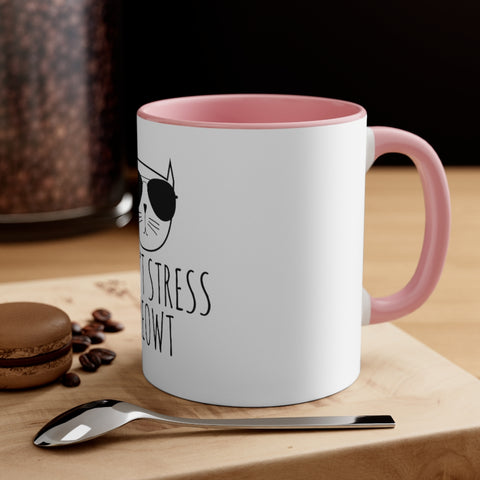 Accent Coffee Mug, 11oz - Stress Meowt
