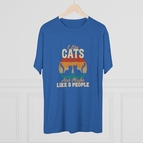 Unisex Tri-Blend Crew Tee - Cats