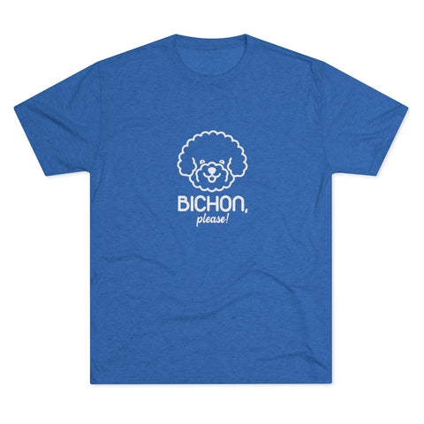 Unisex Tri-Blend Crew Tee - Bichon Please