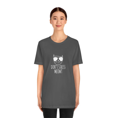 Unisex Jersey Short Sleeve Tee - Stress Meowt