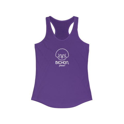 Women's Ideal Racerback Tank - Bichon Please