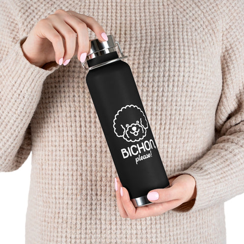 22oz Vacuum Insulated Bottle - Bichon Please