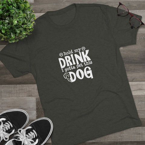 Unisex Tri-Blend Crew Tee - Hold My Drink